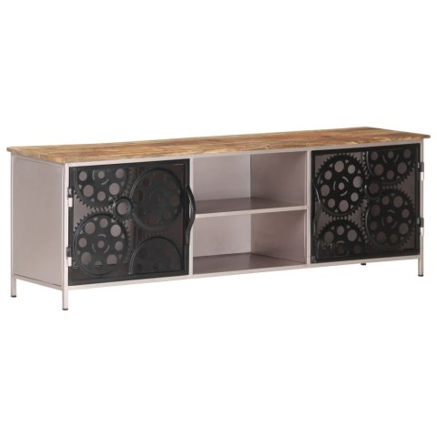  Szafka pod TV, 120x30x40 cm, surowe drewno mango