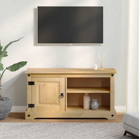  Szafka pod TV Corona, 100x40x52 cm, lite drewno sosnowe