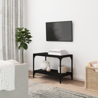  Szafka pod TV, czarna 60x33x41 cm materiał drewnopochodny/stal