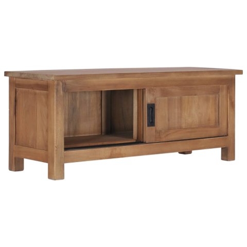  Szafka pod TV, 90 x 30 x 35 cm, lite drewno tekowe