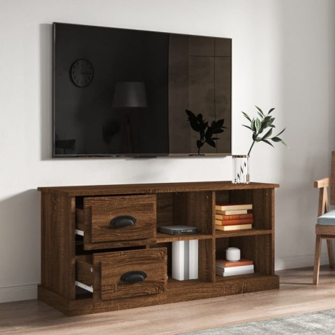  Szafka pod TV, brązowy dąb, 102x35,5x47,5 cm