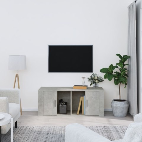  Szafka pod TV, szarość betonu, 100x35x40 cm