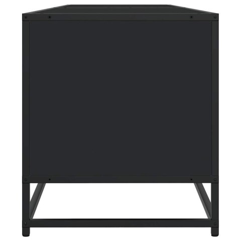  Szafka pod TV, czarna, 180,5x40x46 cm, materiał drewnopochodny