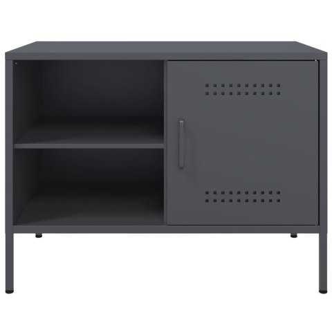  Szafki pod TV, 2 szt., antracytowe, 68x39x50,5 cm, stalowe