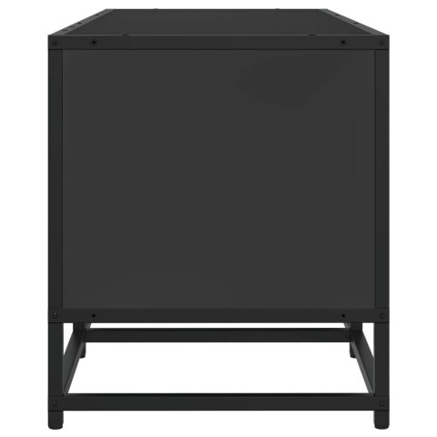  Szafka pod TV, czarna, 100x35x41 cm, materiał drewnopochodny