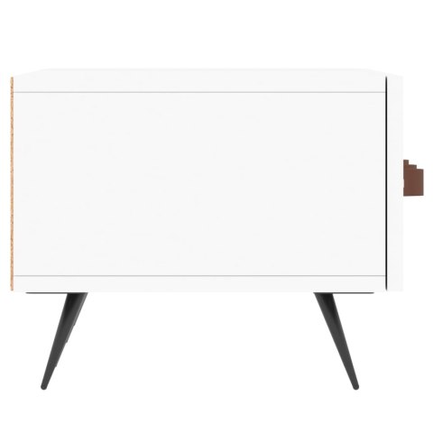  Szafka pod TV, biała, 150x36x30 cm, materiał drewnopochodny