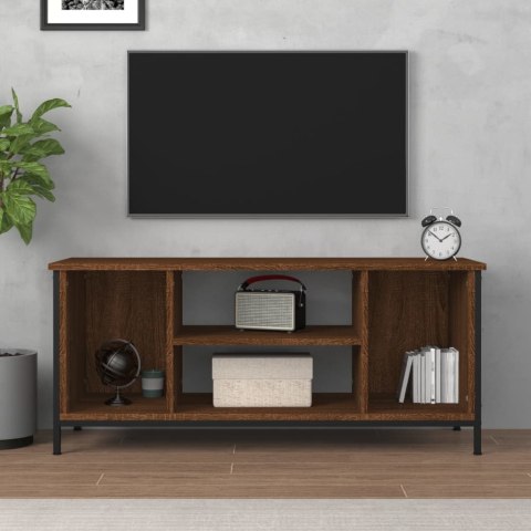  Szafka pod TV, brązowy dąb 102x35x45 cm materiał drewnopochodny