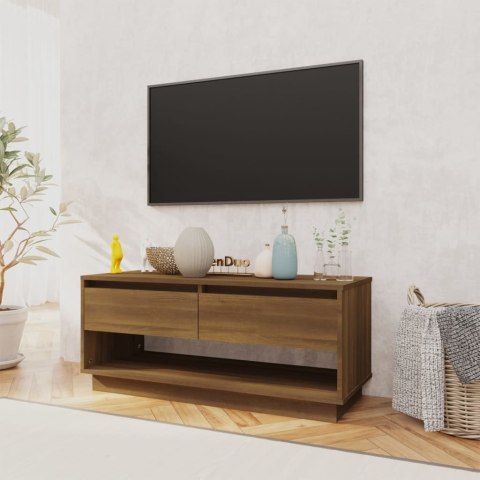  Szafka pod TV, brązowy dąb 102x41x44 cm materiał drewnopochodny