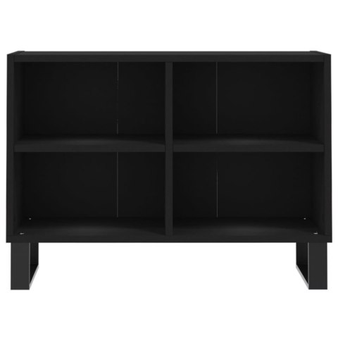  Szafka pod TV, czarna, 69,5x30x50 cm, materiał drewnopochodny