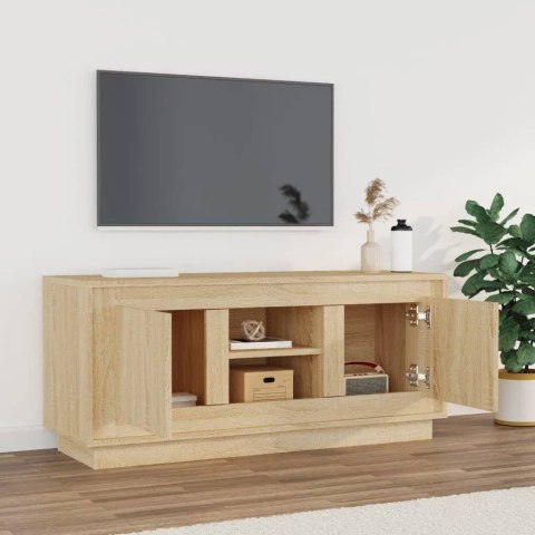  Szafka pod TV, dąb sonoma, 102x35x45 cm materiał drewnopochodny