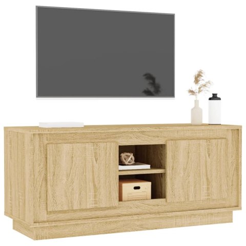  Szafka pod TV, dąb sonoma, 102x35x45 cm materiał drewnopochodny