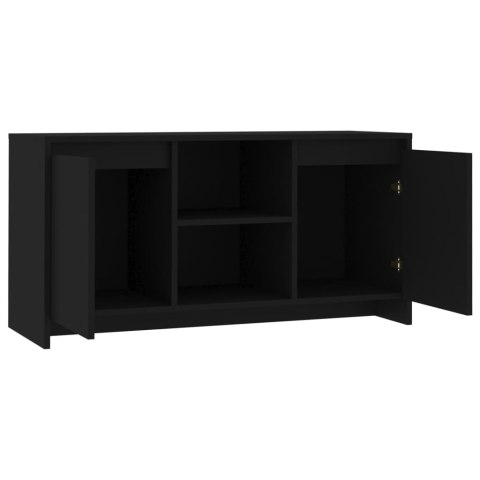  Szafka pod TV, czarna 102x37,5x52,5 cm, materiał drewnopochodny