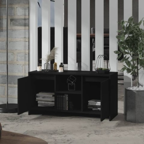  Szafka pod TV, czarna 102x37,5x52,5 cm, materiał drewnopochodny