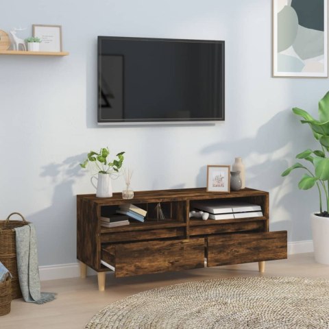  Szafka pod TV, przydymiony dąb, 100x34,5x44,5 cm