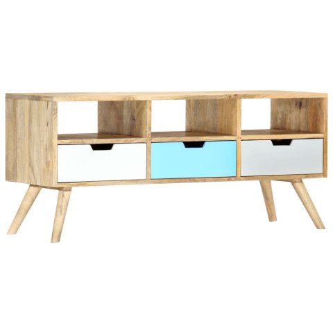  Szafka pod TV, 110 x 35 x 48 cm, lite drewno mango