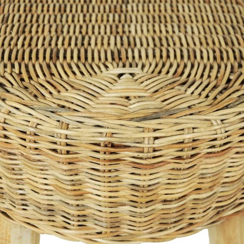  Ławka do przedpokoju, naturalny rattan, 110x35x45 cm