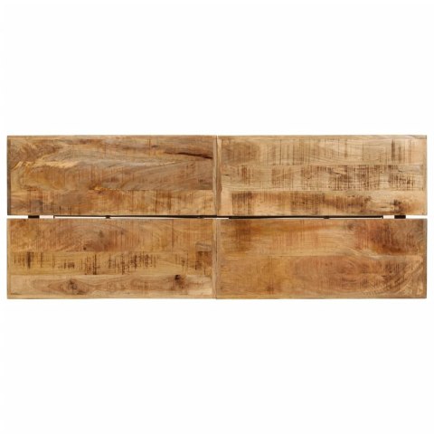  Stolik barowy, 180x70x107 cm, lite drewno mango i żelazo