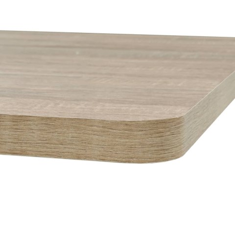  Stolik bistro z MDF na stalowej podstawie, 80x80x75 cm, dębowy