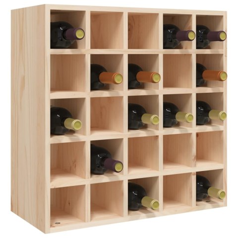  Szafka na wino, 56x25x56 cm, lite drewno sosnowe