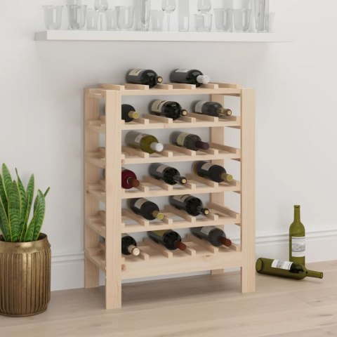  Stojak na wino, 61,5x30x82 cm, lite drewno sosnowe