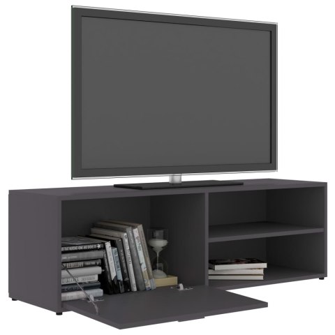  Szafka pod TV, szara, 120x34x37 cm, materiał drewnopochodny