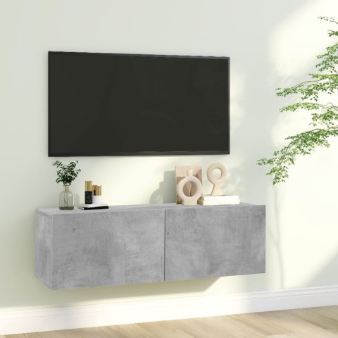  Szafka pod TV, szarość betonu, 100x30x30 cm