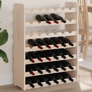  Stojak na wino, 67,5x25x87 cm, lite drewno sosnowe