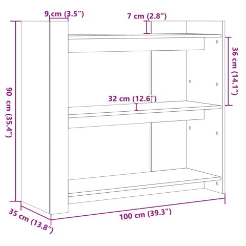  Stolik konsolowy, czarny, 100x35x90 cm, materiał drewnopochodny